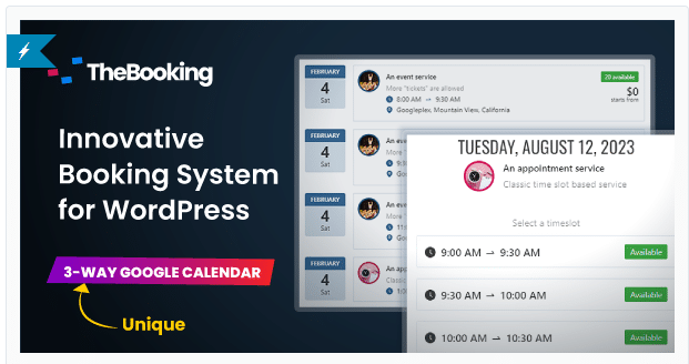 Team Booking - WordPress Booking and Appointment Scheduling System