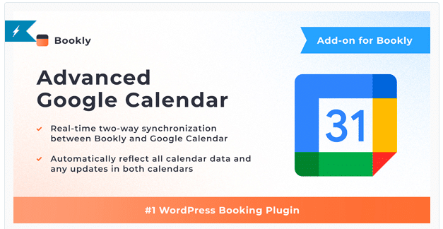 Bookly Advanced Google Calendar (Add-on)