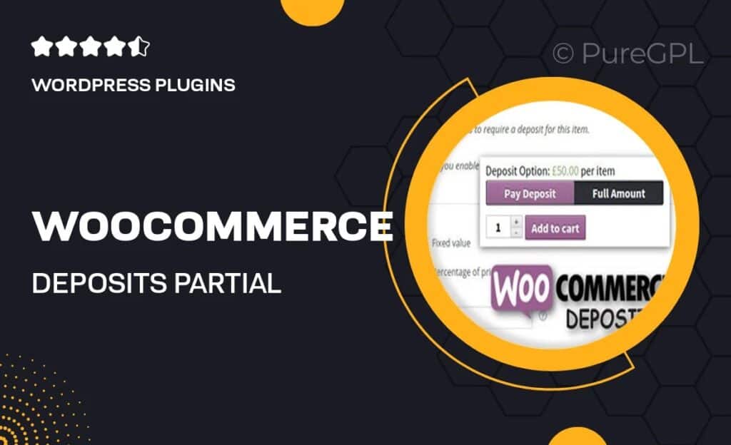 WooCommerce Deposits - Partial Payments Plugin