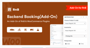 RnB Backend Booking (Add-ons)