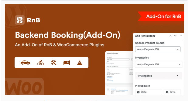 RnB Backend Booking (Add-ons)