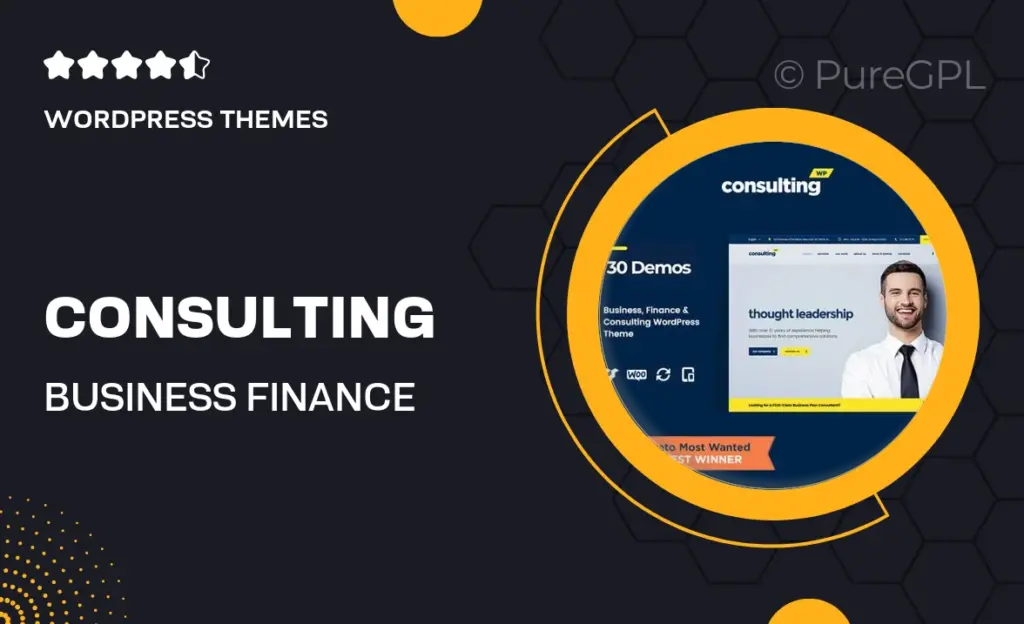 Consulting - Business, Finance WordPress Theme