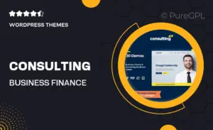 Consulting - Business, Finance WordPress Theme