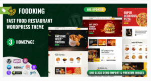 Foodking - Fast Food Restaurant WordPress Theme