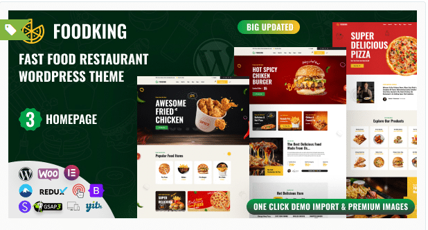 Foodking - Fast Food Restaurant WordPress Theme