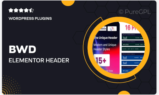 BWD Elementor Header Addon For WordPress
